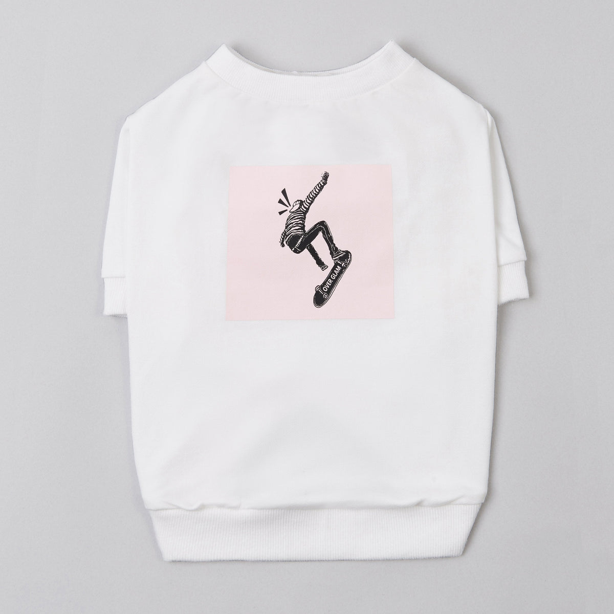 Sweatshirt with Skateboard Print