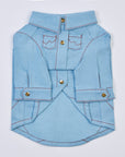 Top-Stitched Shirt (Blue)