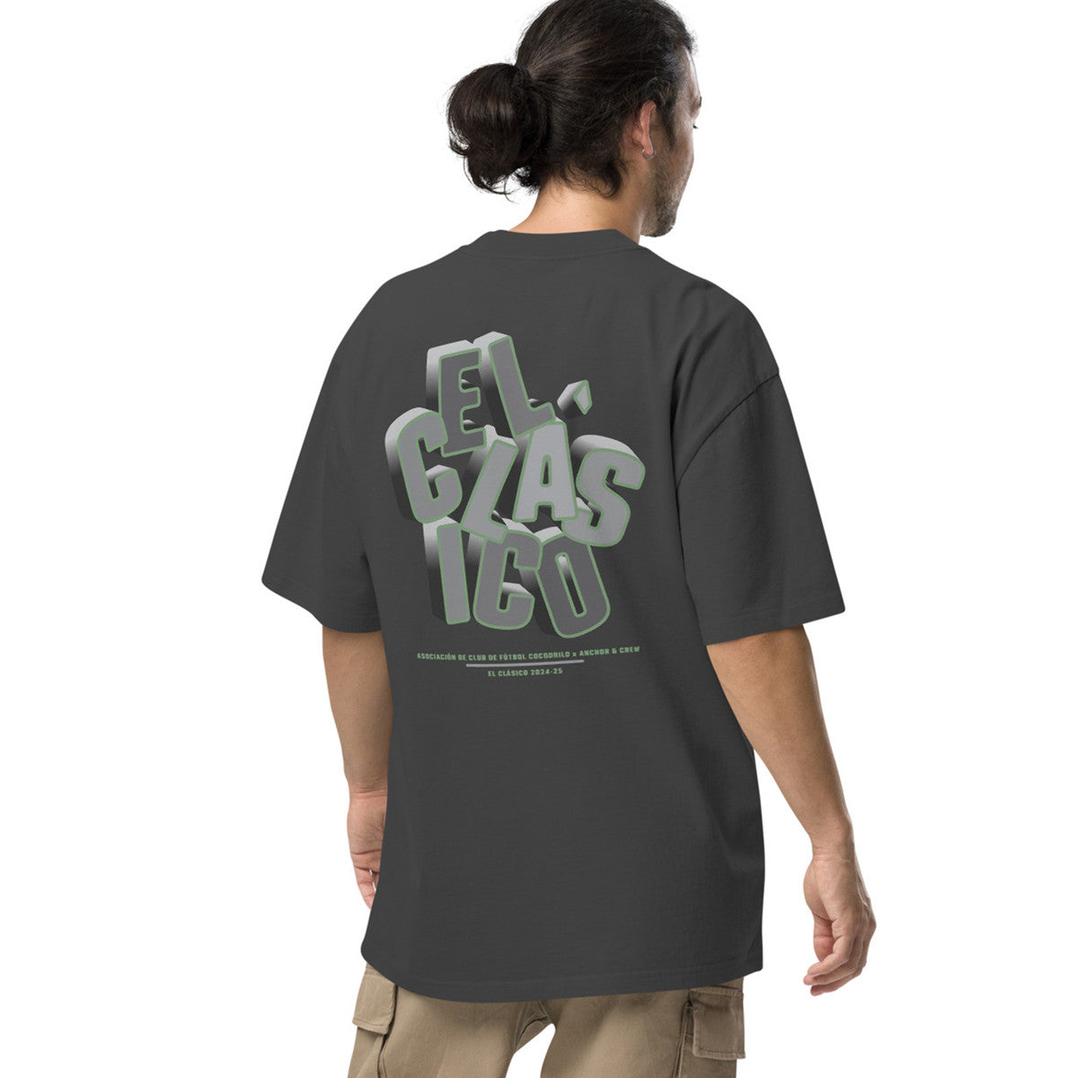 C.F. Cocodrilo El Clasico Football Oversized Cotton T-Shirt
