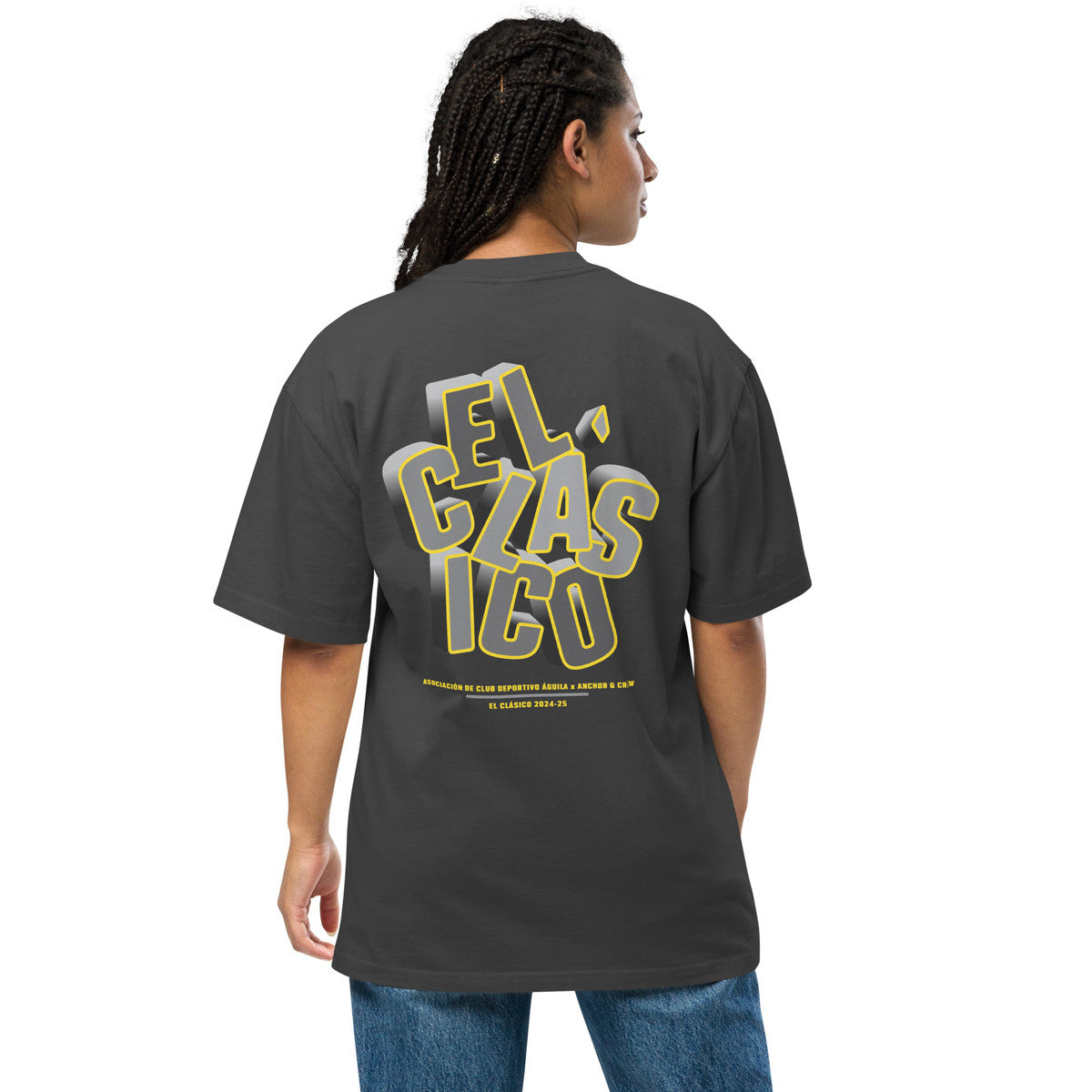 C. D. Aguila El Clasico Football Oversized Cotton T-Shirt