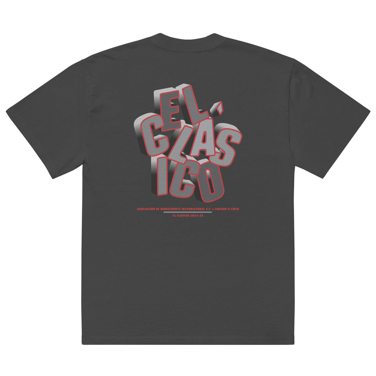 Rinoceronte C. F. El Clasico Football Oversized Cotton T-Shirt