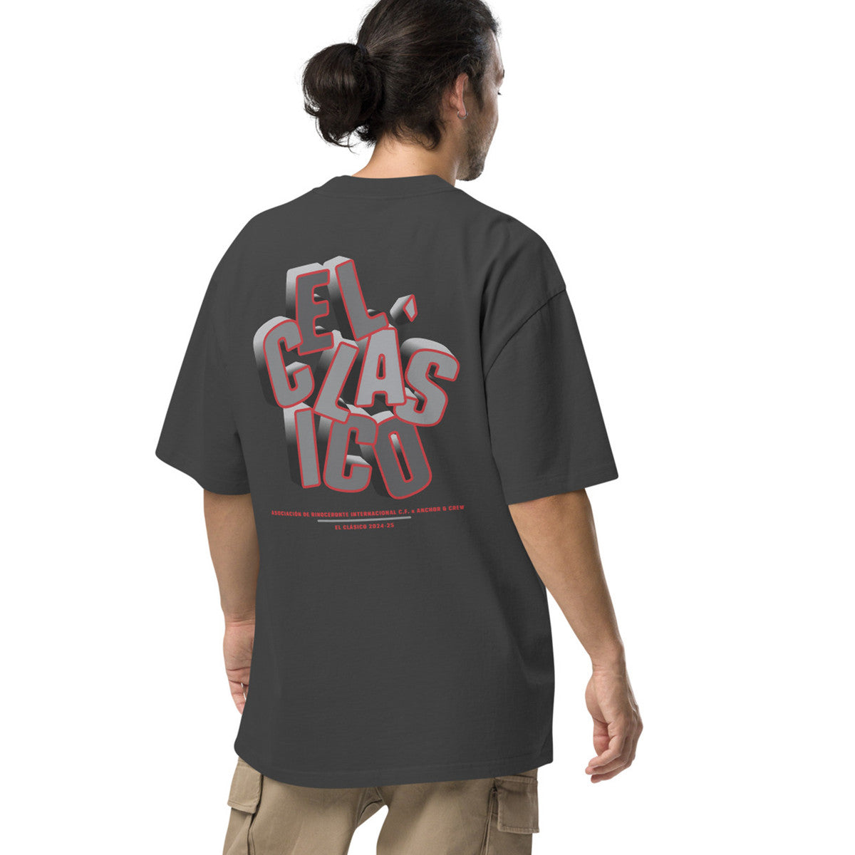 Rinoceronte C. F. El Clasico Football Oversized Cotton T-Shirt