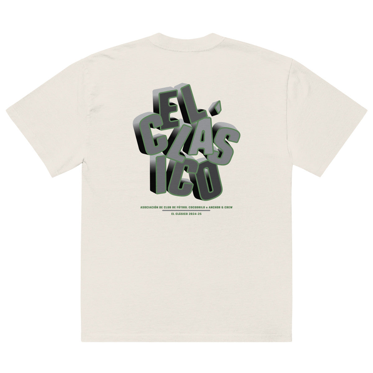 C.F. Cocodrilo El Clasico Football Oversized Cotton T-Shirt