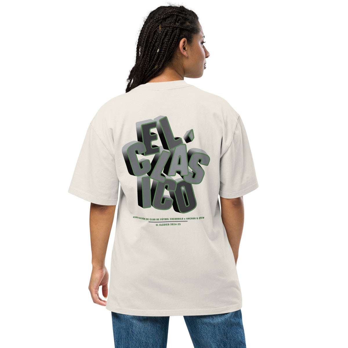 C.F. Cocodrilo El Clasico Football Oversized Cotton T-Shirt