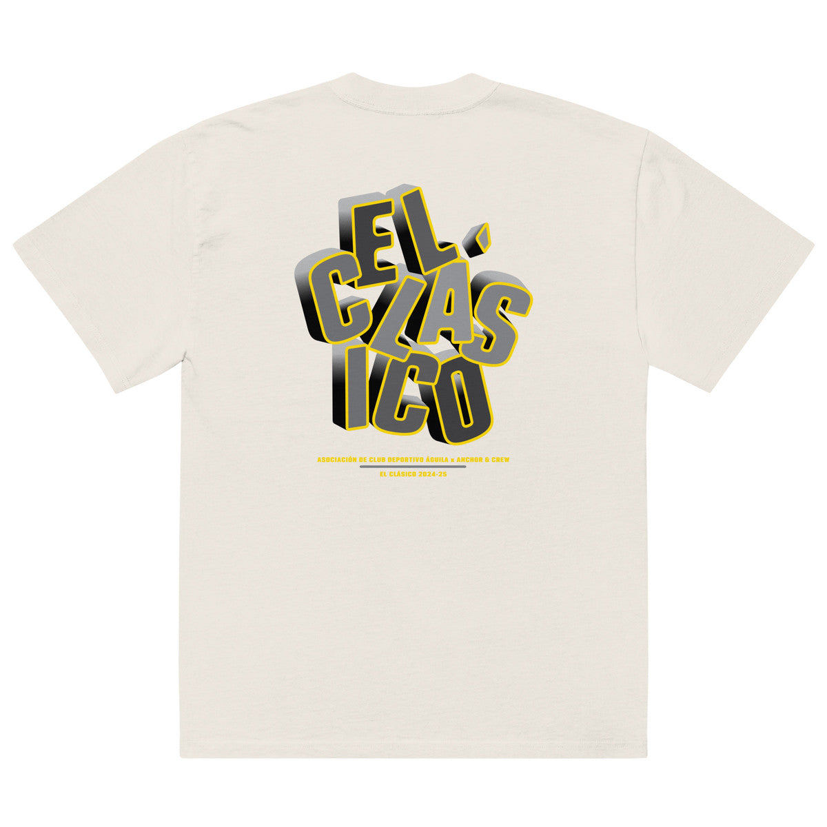 C. D. Aguila El Clasico Football Oversized Cotton T-Shirt