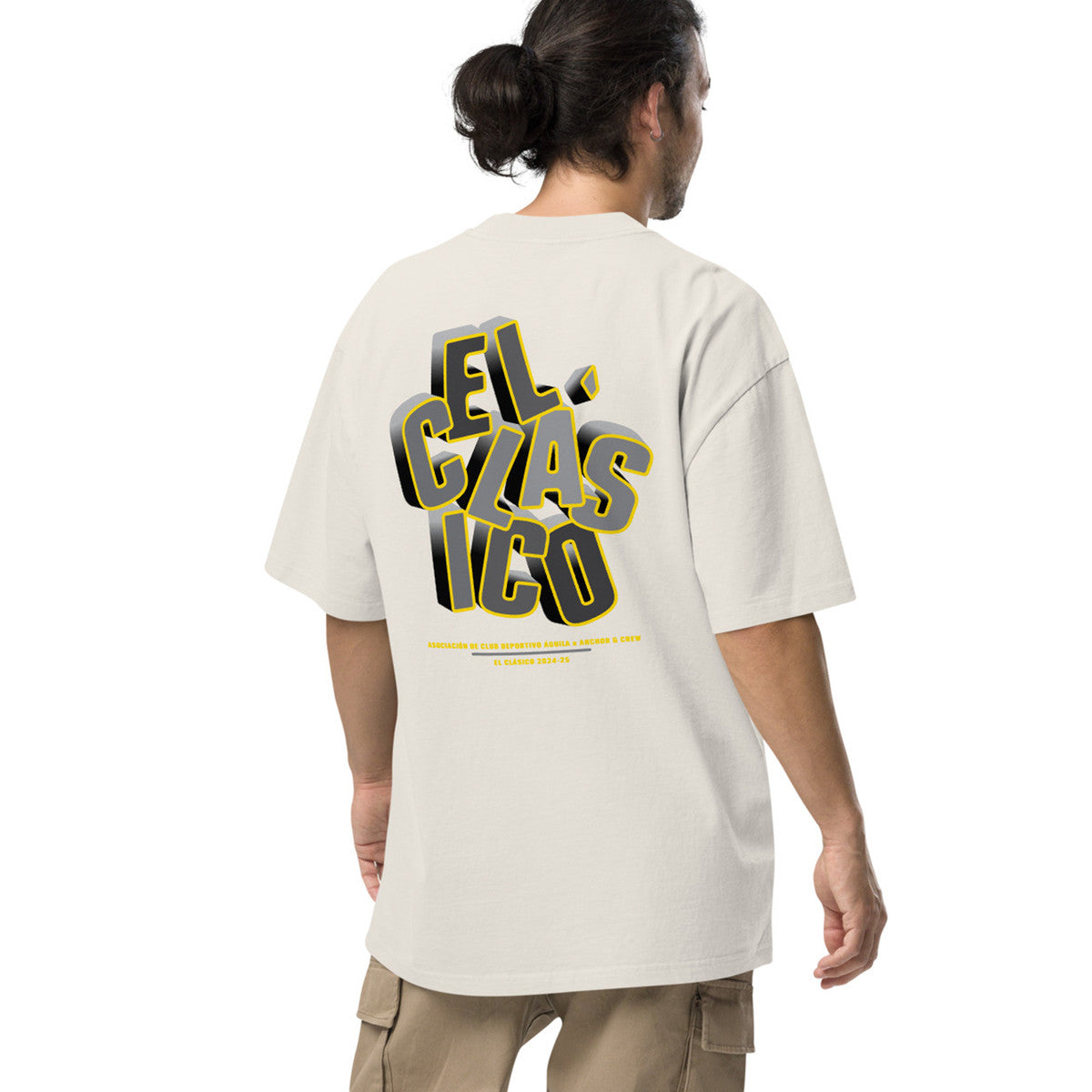 C. D. Aguila El Clasico Football Oversized Cotton T-Shirt