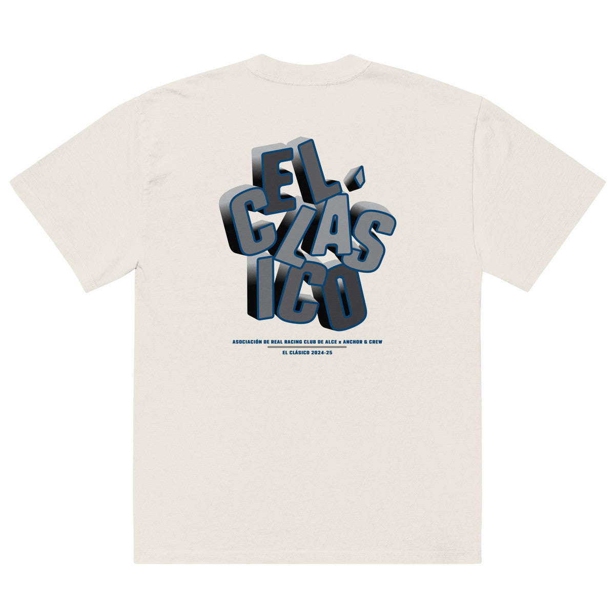 R. R. C. Alce El Clasico Football Oversized Cotton T-Shirt
