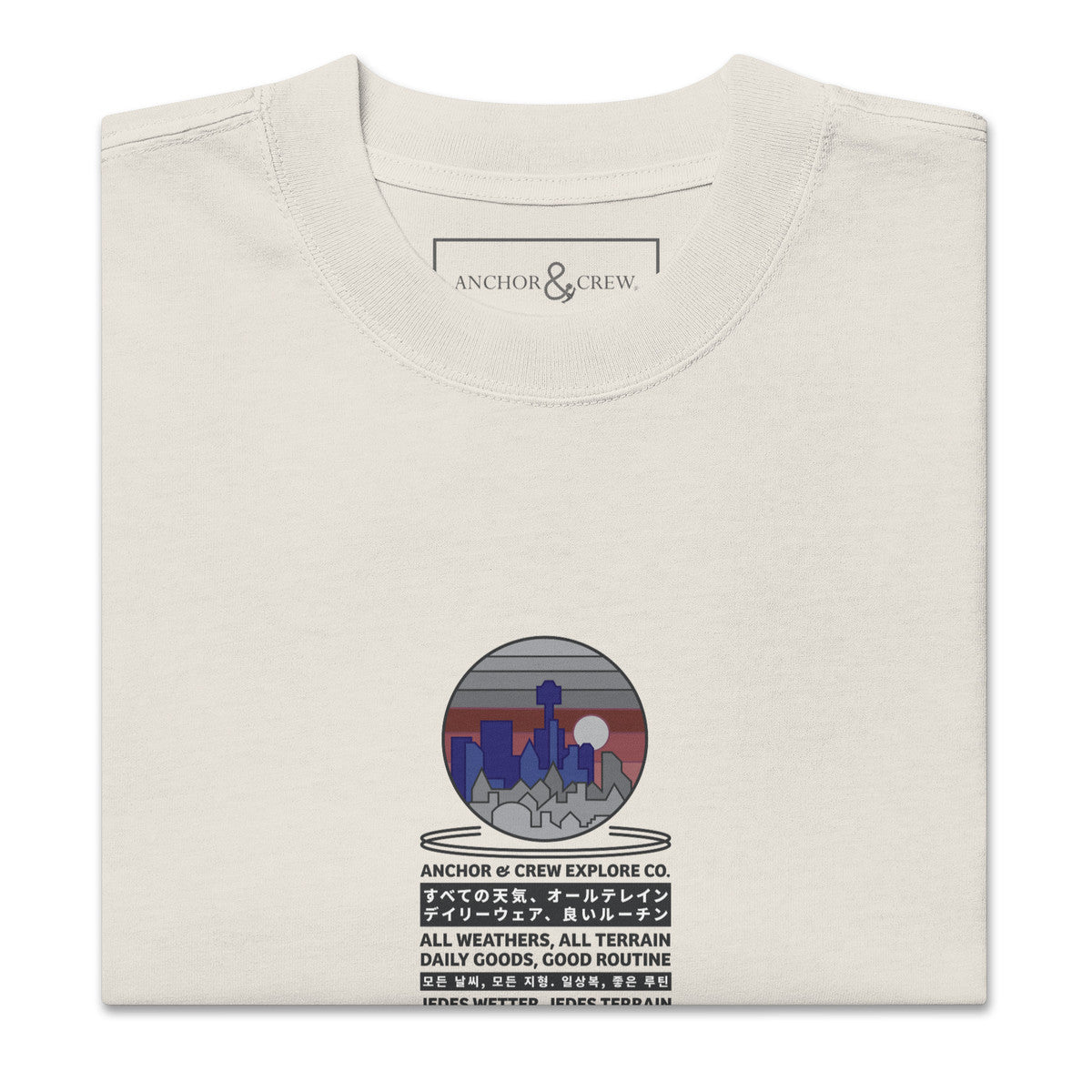 City Drive Explore Co. Oversized Cotton T-Shirt