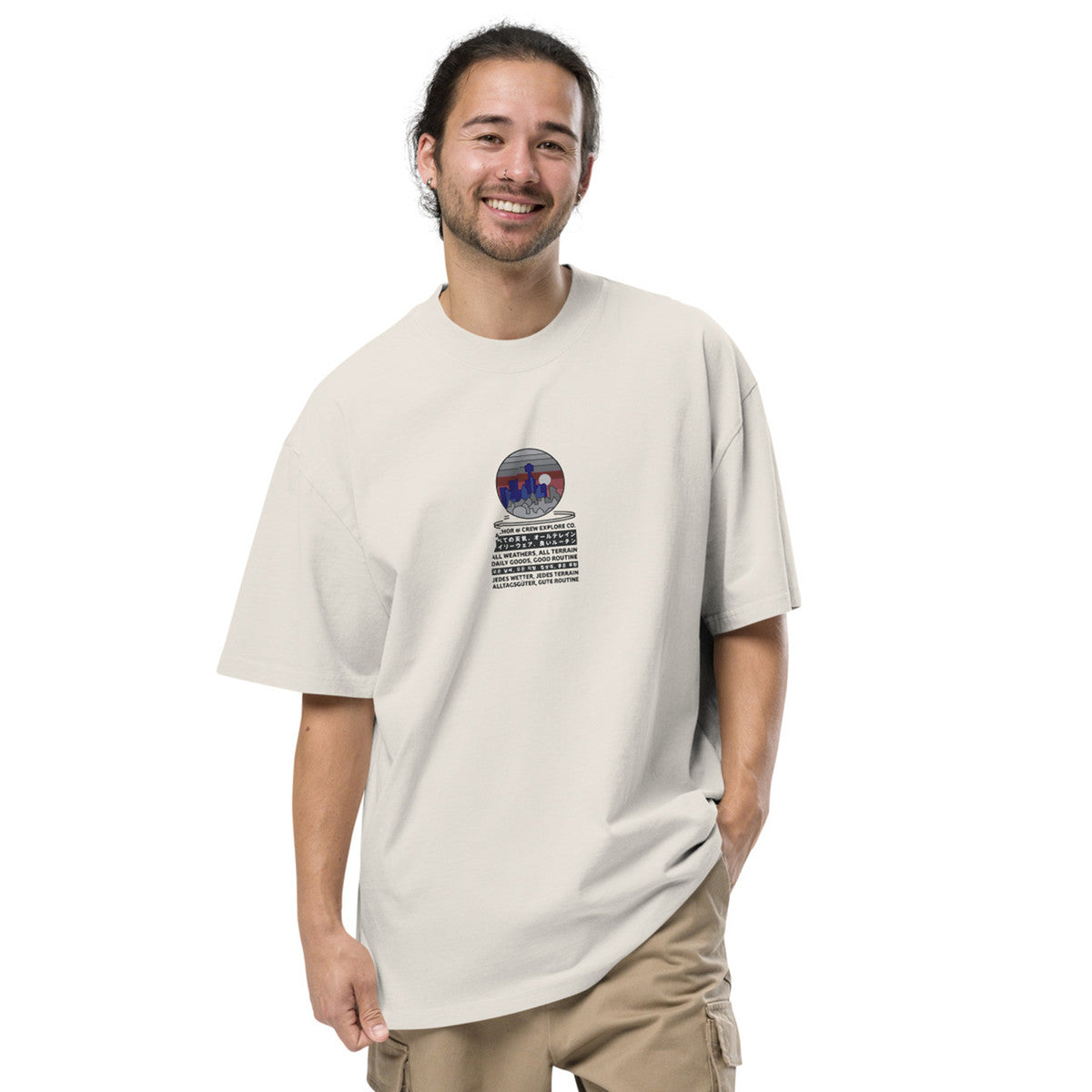 City Drive Explore Co. Oversized Cotton T-Shirt