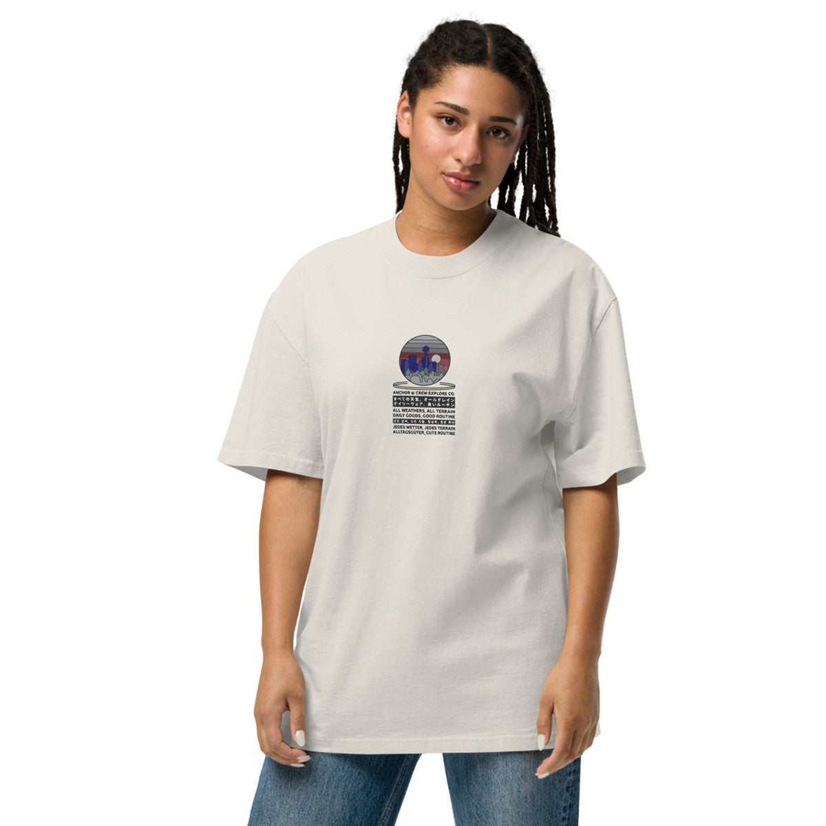 City Drive Explore Co. Oversized Cotton T-Shirt
