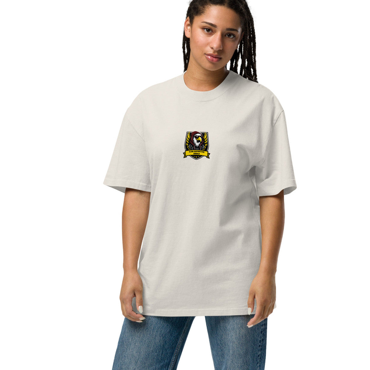 C. D. Aguila El Clasico Football Oversized Cotton T-Shirt