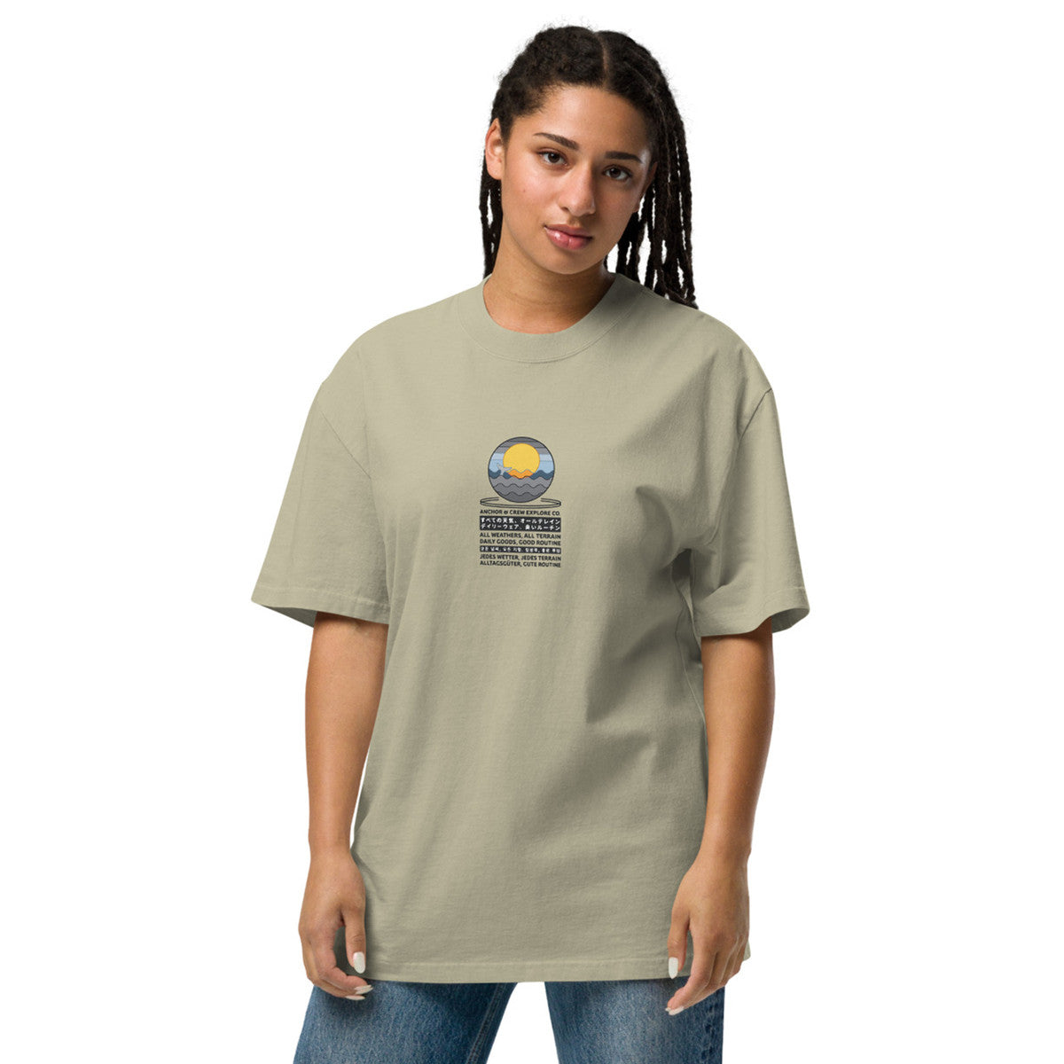 Ocean Drift Explore Co. Oversized Cotton T-Shirt
