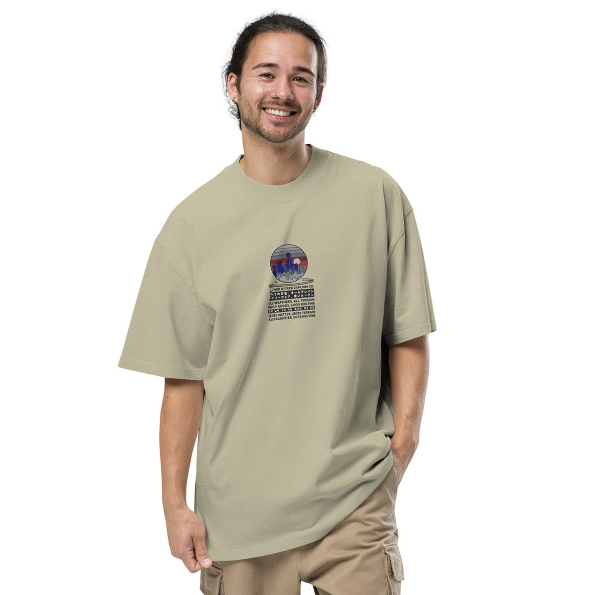 City Drive Explore Co. Oversized Cotton T-Shirt