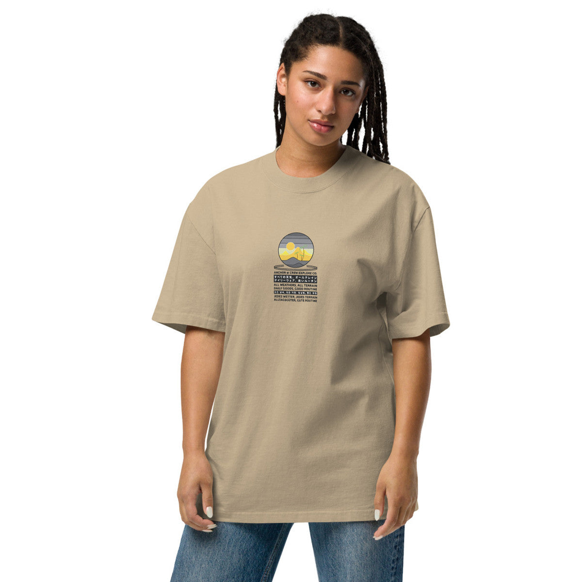 Desert Surf Explore Co. Oversized Cotton T-Shirt