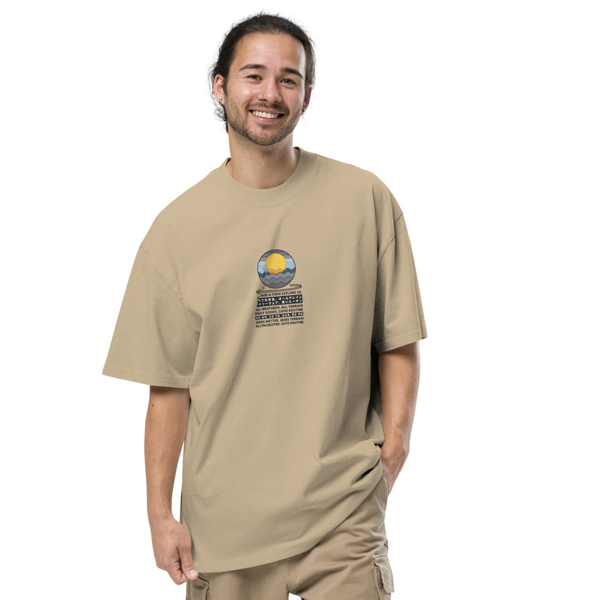 Ocean Drift Explore Co. Oversized Cotton T-Shirt