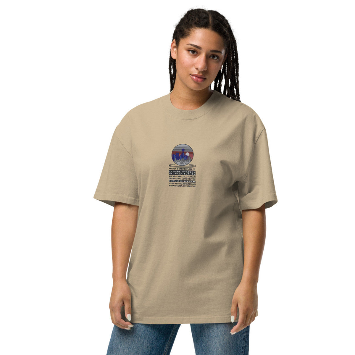 City Drive Explore Co. Oversized Cotton T-Shirt