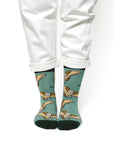 Save the Barn Owls Bamboo Socks in Olive Green