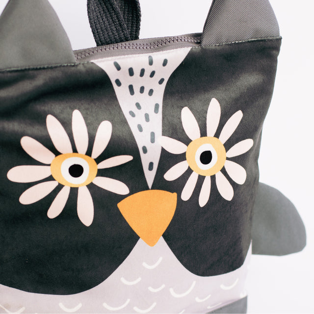 Kids Owl Backpack for Ages Two to Ten