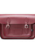 Handmade Leather Satchel - Oxblood Red