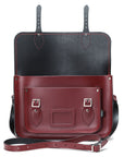 Handmade Leather Satchel - Oxblood Red