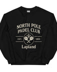 Padel North Pole Christmas Jumper — Unisex Sweatshirt Black