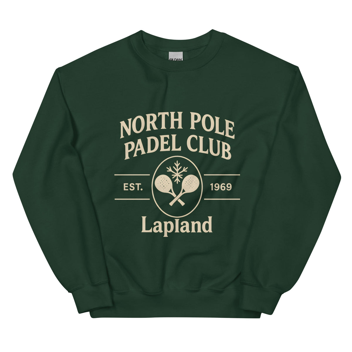Padel North Pole Christmas Jumper — Unisex Sweatshirt Green
