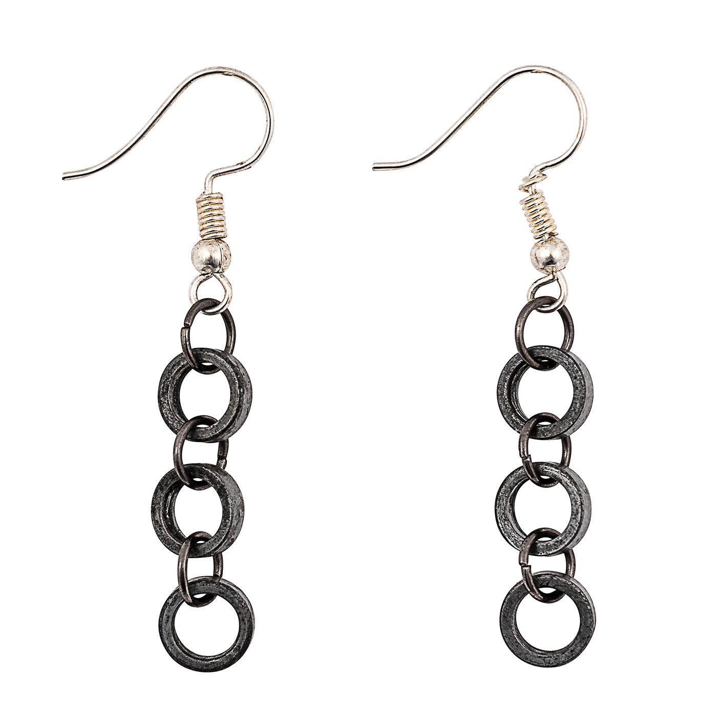 Forger Bicycle Chain Earrings-1
