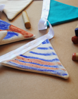 Exploring Texture | Paint-It-Yourself Cotton Bunting Colouring Set with Paint Sticks