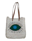 Wicker Bag Blue Eye