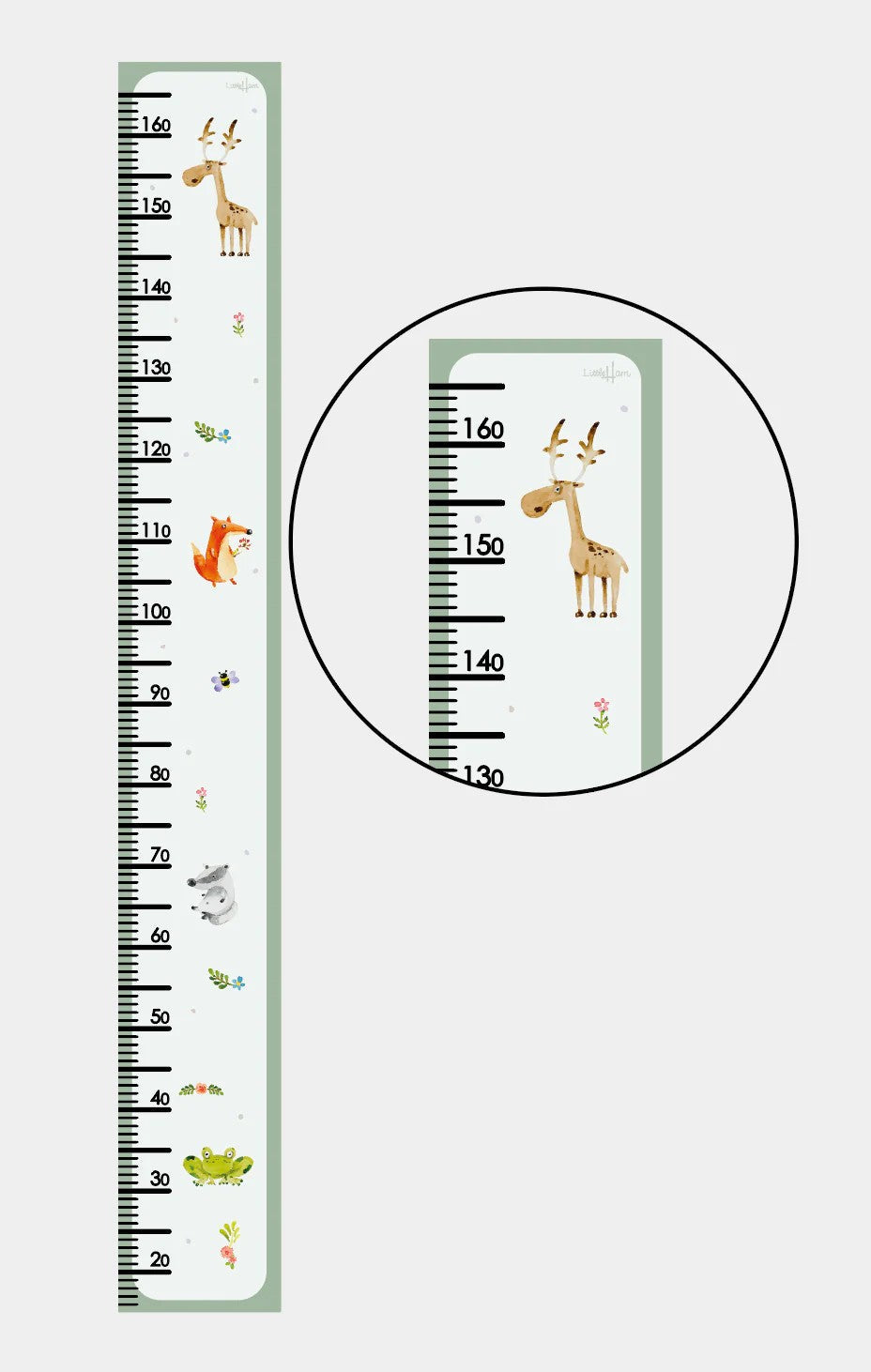 Paper Growth Chart for Kids with Animal Design