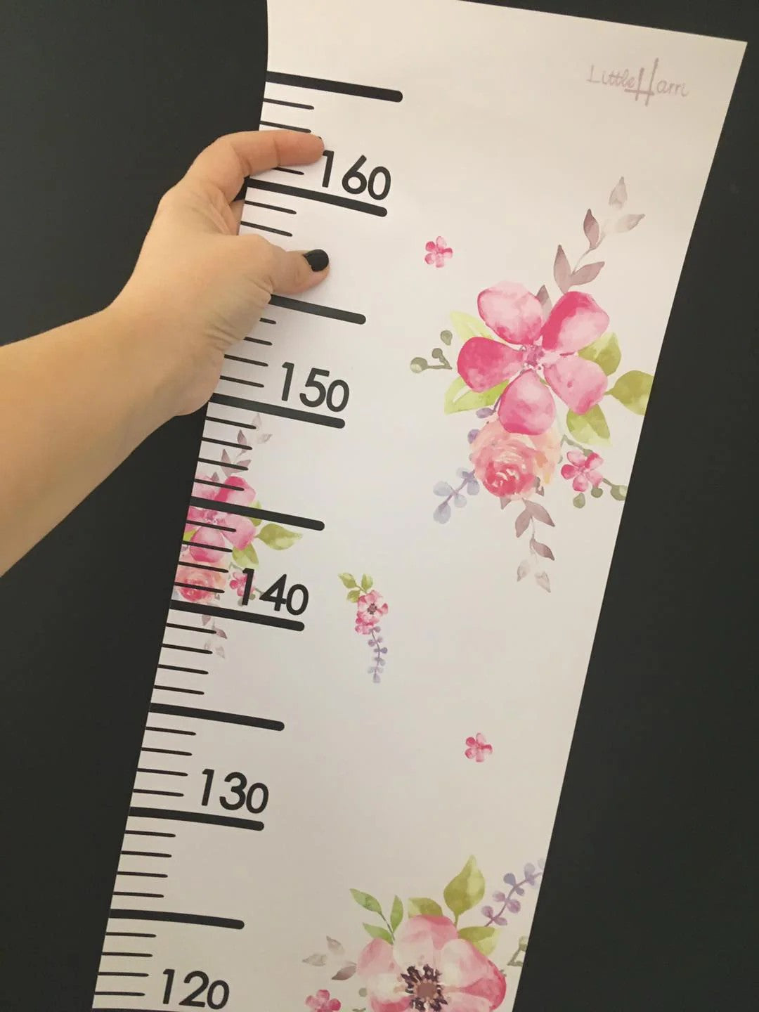 Princess Growth Chart for Girls Room Decor