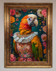 Parrot Renaissance Stare Framed Wall Art