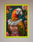 Parrot Renaissance Stare Framed Wall Art