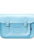 Handmade Leather Satchel - Pastel Baby Blue