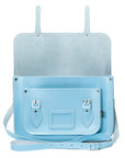 Handmade Leather Satchel - Pastel Baby Blue
