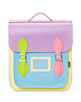 Handmade Leather City Backpack - Pastel Kaleidoscope