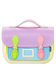 Leather Midi Satchel - Pastel Kaleidoscope
