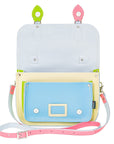 Leather Midi Satchel - Pastel Kaleidoscope