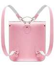 Handmade Leather City Backpack - Pastel Pink