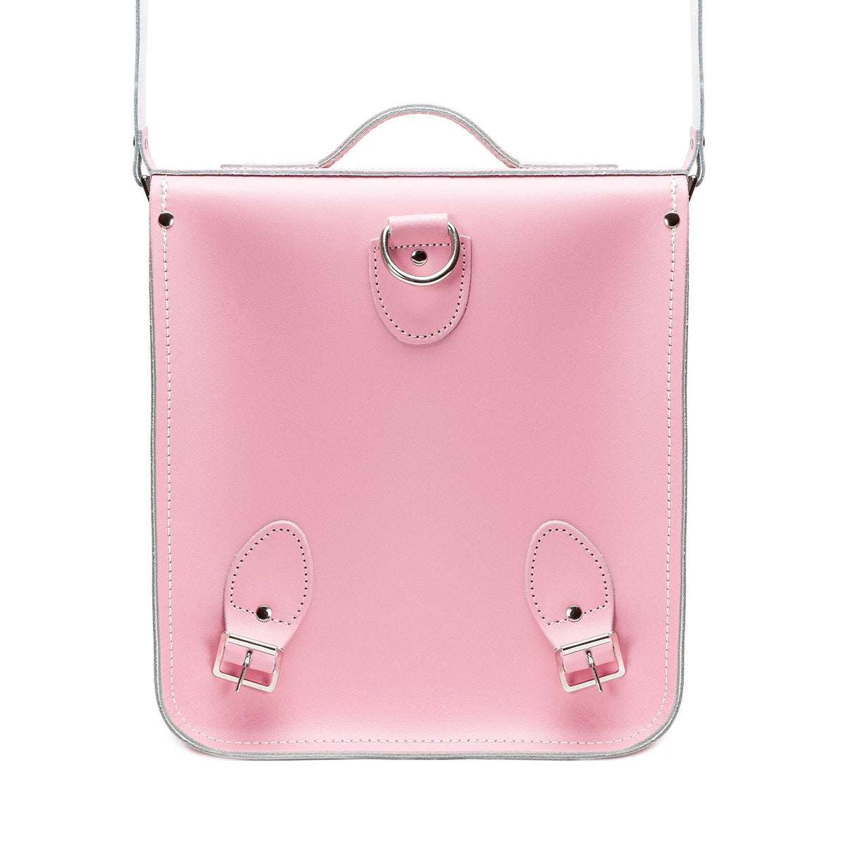 Handmade Leather City Backpack - Pastel Pink