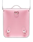Handmade Leather City Backpack - Pastel Pink