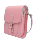 Handmade Leather Festival Phone Bag - Pastel Pink