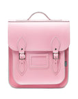 Handmade Leather City Backpack - Pastel Pink
