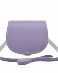 Handmade Leather Saddle Bag - Pastel Violet
