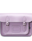 Handmade Leather Satchel - Pastel Violet