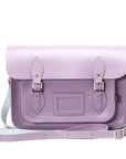 Handmade Leather Satchel - Pastel Violet