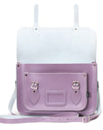 Handmade Leather Satchel - Pastel Violet