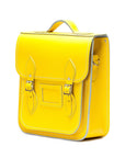 Handmade Leather City Backpack - Pastel Daffodil Yellow