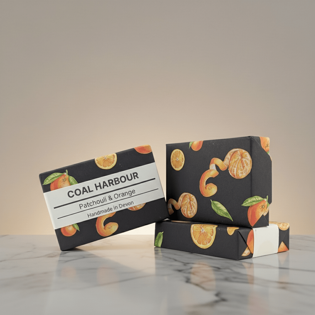 Patchouli &amp; Orange with Charcoal 100g Soap Bar