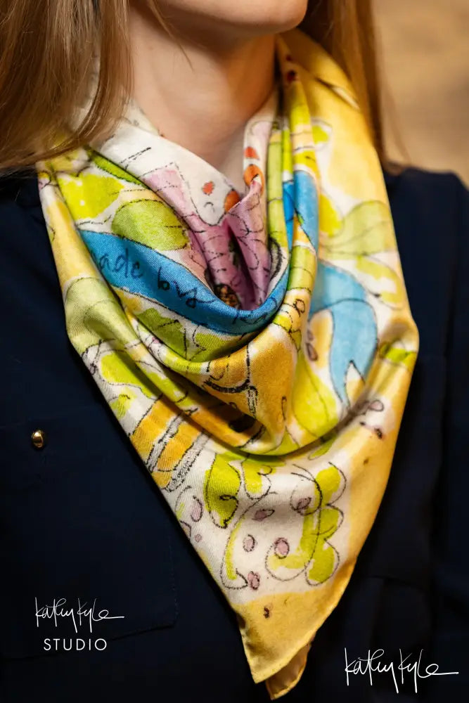 Pax et Amor - Peace and Love Silk Scarf